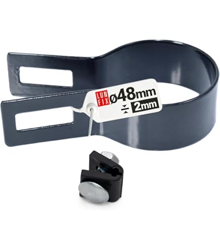 Produktbild von Zaunschelle Gebraucht Kaufen Endschelle 60x40mm Anthrazit - Für Zaunpfosten, Gittermattenzaun, Strebenbefestigung Schelle 40mm