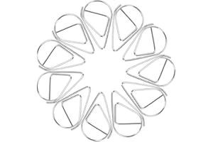 DISNACE Büroklammer-50pcs Durable Briefklammern, Wassertropfen Form Papierklammern,Kleine Büroklammern Herz Metall für Foto Papier Buch Memo Karte Poster und Briefkopf-Einladungen -1.6x2.5cm (Silber)