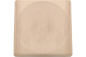 ‎TRIANGLE triangle 50 805 20 00 Schneidbrett für Wiegemesser 20x20 cm aus Buche Made in Germany praktisch Kräuterbrett Wiegemesserbrett