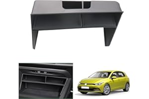 GAFAT [UK RHD] V-W Golf 8 8.5 MK8 GTI GTE GTD Alltrack R Variant 2020-2024 2025 Centre Console Storage Compartment, Shelve Multifunctional Box, Golf 8.5 Interior Organiser Tray, Golf 8 Accessories