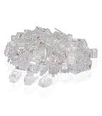 10 Connettori Modulari RJ12 6P6C Goobay Per Cavo Piatto – Trasparenti, Non Schermati, Per Telefono