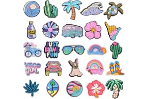 ZUWIJEQ 25 Stück Dekorative Schuhaccessoires für den Sommerstrand, Schuhanstecker - Schuh Charms, Schuh Dekoration Anstecker Charms, PVC Shoe Charms, Karikatur Schuhanstecker, Kawaii Schuh Charms