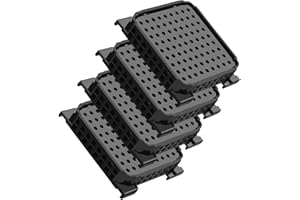 PARTSEE Lot de 4 filtres à charbon actif pour réfrigérateur Liebherr 9096989 9882460 988246000 Fresh Air 7440021-00 avec charbon actif pour réfrigérateur Noir