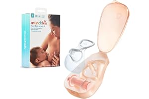 Munchkin Flow 20 mm Bout de Sein+ | Voyez votre lait s'écouler pendant l’allaitement | Allaitement et essentiels pour bébé