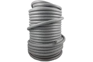 DICHTSTOFFTECHNIK24 WRIOL Filo rotondo in PE, Ø 6 mm x 50 m, filo di riempimento, filo di tenuta, colore grigio