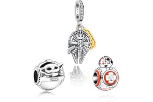 H.ZHENYUE Ciondolo in Argento Sterling 925 Charm Bead Boy Magic Spider Hero School Animal Cartoon con Zirconia,3 confezioni Compatibile Bracciale Collane compleanno,regalo Natale per donne e ragazze