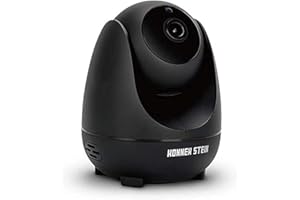 Konnek Stein Camera Dome Surveillance Cameras WiFi Home Security Systems 360 Degree Monitoring HD 1080P Motion Detection IR Night Vision App Remote Control Two-Way Audio 3 Storage SD Card Slot Black