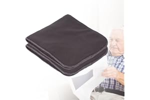 BRINO Insert de couche lavable pour adulte, 10 pièces 5 couches Doublure de couche lavable en tissu de charbon de bambou super absorbant pour femmes et hommes