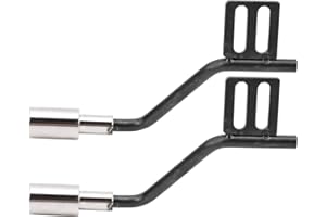 Pbzydu Tubo di Scarico per Simulazione di Metallo 27g Tubo di sfiato per Auto in Metallo RC, Tubo di sfiato per Simulazione di Metallo, Nero + Argento per Axial Traxxas TRX4 scx10 1/10