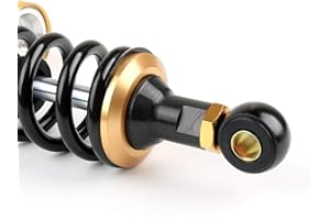 BRUCE & SHARK Suspension pneumatique d'amortisseur arrière de Moteur de 2Pc X 11 "280Mm adaptée pour Hon-da Ya-maha Blk & GD