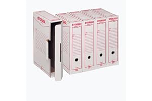 KING MEC Storage A4 Scatola Archivio - Bianco - 1 Pezzo - 160100