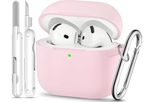 TNSNK for AirPods 4 Case with Cleaner Kit, Silikon Protection Case for Apple Airpods 4 ANC (AirPods 4 with Active Noise Cancellation), Support Wireless Charging with Keychain