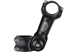 BESNIN 0-60 degrés 25.4mm Potence de vélo 90mm/110mm/130mm Potence VTT réglable Potence Vélo Route Tige de Guidon de vélo de Montagne de pour vélo, VTT, BMX