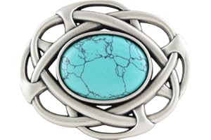 BELTINGER Gürtelschnalle Alhambra mit Stein 4,0cm | Buckle Wechselschließe Gürtelschließe 40mm Massiv | Wechselgürtel bis 4cm