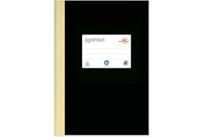 ‎STAUFEN Staufen Ursus Style Geschäftsbuch, DIN A4, hochwertiger Leineneinband, Lineatur 5 mm kariert, 144 Blatt, premiumweißes 80g/m² Recyclingpapier, 1 Stück, Green