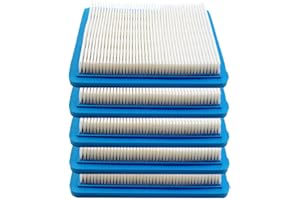 Cnornus 5 piezas filtro de aire cortacésped elemento filtrante de recambio para Briggs Stratton 491588s 4915885 399959, cortacéspedes y tractores eléctricos