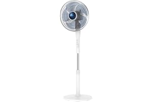 Rowenta Turbo Silence Extrême+ Ventilateur sur pied, Puissant, Faible niveau sonore, 4 vitesses, Oscillation automatique, Hauteur réglable VU5740F0