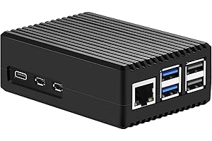 Boîtier pour Raspberry Pi 5, iUniker Pi 5 - en Aluminium - Refroidissement Passif - Spécialement conçu pour Raspberry Pi 5 8 Go/4 Go