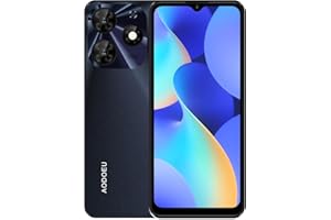 AODOEU (2023)Téléphone Portable Debloqué 4G Smartphone Pas Cher 6.56" HD+, Android 12 , 4Go+64Go(SD 128Go), 8MP+16MP, 5435mAh,Dual SIM Phone Mobile, Type-C,OTG, Face ID,GPS, Chargement Rapide,WiFi (noir)