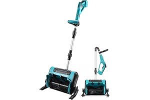 MaxEarn Cordless Snow Shovel for Makita 18V Battery, 12" Electric Foldable Snow Blower with Adjustable Direction & Telescopic Pole for Patio, Deck, Driveway, 16.5 ft Throwing Distance (No Battery)