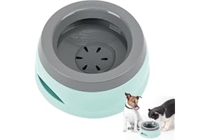 Qianyou Cuencos de Viaje para Perros, 750ML Antigoteo Comedero de Agua para Perros, Protección Contra Salpicaduras Dispensador de Agua Comederos y Bebederos Perro Gato Mascotas (Verde)