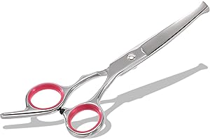 YSQEVN Forbici Per Cani Professionali Forbici per Toelettatura per Gatti in Acciaio Inossidabile con Punte di Sicurezza Rotonde per Tagliare Viso e Peli Lunghi Degli Animali