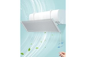 chochoyah Deflector de aire acondicionado, ajustable, metal Deflector de aire acondicionado universal para casa/oficina, mujeres embarazadas, ancianos y bebés