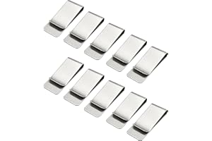 10 st silver sedelklämmor metall kontanter klämma smal rostfritt stål kreditkortshållare för män och kvinnor bärbar lätt lyxi