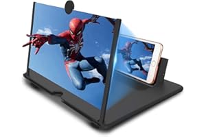 BAONUO Handy Lupe, 3D HD Handy Bildschirmlupe Vergrößerung, Anti-Blaulicht Bildschirm Lupe für alle Smartphones für das Ansehen von Filmvideos (10 Zoll)
