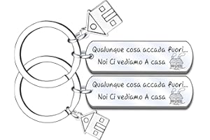 QTZXZX Amico nuovo portachiavi casa，Nuovo Portachiavi Casa Prima casa,regali Chiave per uomini,Nuova casa Nuova avventura Portachiavi,Regali di inaugurazione della casa
