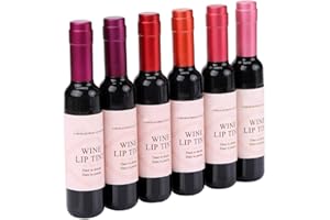 YANFASY 6 Couleurs Matte Rouge à Lèvres Longue Durée et Imperméable dans Bouteille de Vin Rouge Lip Gloss Liquide Lipstick Maquillage à Lèvres Beauté