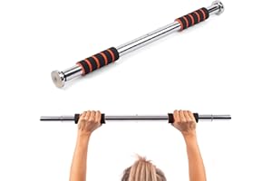 Phoenix Fitness Door Pull Up and Chin Up Bar - Doorway Pull-Up Bar with Soft Grip Handles - Multi-Functional Upper Body Workout for Strength Training - Home and Gym Workout - Door Width 62 - 100cm