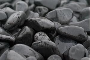 ZANDOBBIO Ciottolo di marmo Nero Ebano 25/40 sacco da 25 kg sassi pietre arredo giardino vasi