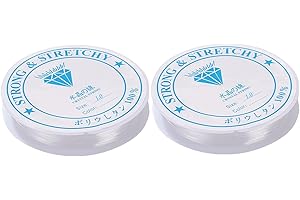 XMBYGEY Fil Elastique pour Bracelet Fil Élastique Transparent,Fil pour Bracelet Perle Fil pour Bracelet Fil Transparent Elastique