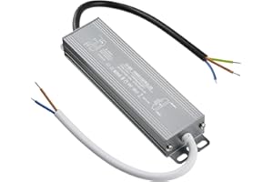 OFFCUP LED Driver, 60W 12V Lighting Transformer, 170-250V AC to 12V DC IP67 Waterproof 5A LED Power Supply Constant Voltage Adapter for Outdoor Garden Strip Lights LEDS Lighting Shed Light