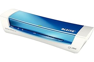 Leitz 73681036 iLam A4 Laminator, Ideal for Home Office, iLam - Metallic Blue