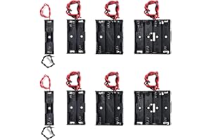 AEDIKO 8pcs AA Battery Holder 2pcs Single AA Battery Holder 2pcs 2x 1.5V 2 AA Battery Holder 2pcs 3 AA Battery Holder with Wires 2pcs 4x 1.5V 4 AA Battery Holder