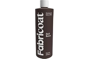 Fabricoat Fabric Paint – Restore or Change the Colour of Any Fabric - Paint Directly Onto Fabric - Transform Anything – Sofas, Lampshades, Car Interiors (250ml, Dark Brown)