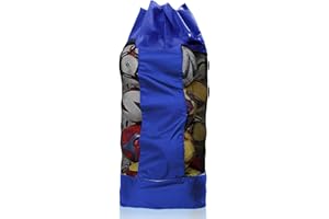 SacJkt Ballnetz, Ballsack, große Netz-Balltasche mit Kordelzug und Werstellbaren Schultergurten, wasserdichte Aufbewahrungstasche für Fußball, Basketball, Volleyball（S-L）