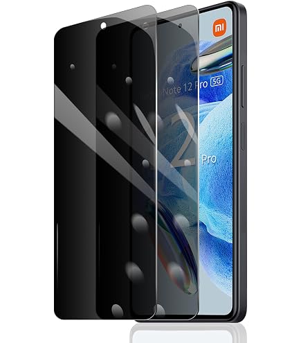 Panzerglas-Schutzfolie Für Xiaomi Redmi Note 12 Pro – 2 Stück, 9H Härte, Anti-Spy, Einfach Zu Montieren