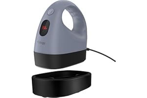 Calogy Mini Prensa De Calor, Impresora De Transferencia De Calor, Plancha Led Pequeña Y Portátil, Control De Temperatura, Base De Seguridad Aislada, Se Adapta A Manualidades, Gorras (Gris Plateado)