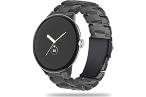 Miimall Pasek z żywicy, kompatybilny z Google Pixel Watch 2 (2023)/Pixel Watch, wodoodporny, lekki pasek z klamrą ze stali nierdzewnej, pasek na nadgarstek do Pixel Watch 2