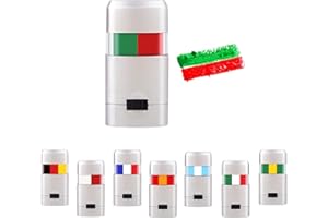 YAAVAAW Portugal Flag Face Paint Green Red 2 Colors Stripe Fan Brush Crayon Stick,Qatar World Cup 2022 Portugal Football Face and Body Paint for Portugal National Day,Party,Football Supporters Sports Events