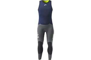 Zhik | Mens Superwarm® V Skiff Suit | Grey | 2 & 3mm Thermal Neoprene | Fleece Lined, Comfortable | ZHIKTEX™ II SUPERIOR ABRASION RESISTANT | Durable & Flexible