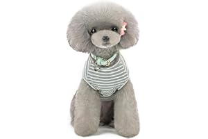 HARFKOKO Sweter Mały Pies Kot Szczeniak Sweter Odzież/Sweter Wygodny Mały Pies Sweter Kot Sweter Szczeniak Sweter Płaszcz dla Małych Kotów Szczeniak Różowy Czerwony Niebieski Szary Trawa - Waga 1,2-9,0 kg