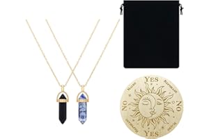 Ensemble de Planches à Pendule Guador - Divinatoire Pendule Naturelle Cristal Cône Pointe - Tableau de Divination D'Autel de Sorcellerie - Tableau de Message Métaphysique (Noir et Bleu)