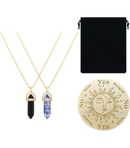 AHANDMAKER Pendelbrett-Set Aus Holz Mit Kristallpendel – Für Meditation & Spirituelle Praxis