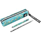 Grupo Erik Vincent Van GOG Museum Pencil Case with Pen and Pencil with Eraser - Pencil Case for Girls and Boys Vangogh School
