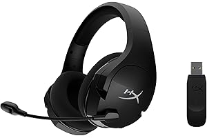 HyperX Cloud Stinger Core, Auriculares inalámbricos ligeros para juegos, DTS Headphone:X spatial audio, para PC