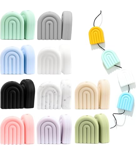Coole Silikon-Perlen Für DIY-Projekte - 12 Mm, Bunte Farben, Perfekt Für Schmuck & Schlüsselanhänger